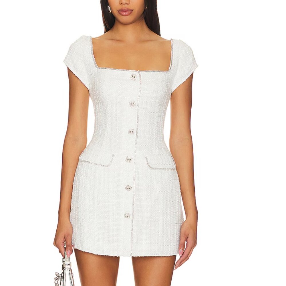 Sau Lee Annabelle Tweed Mini Dress – Classic / Chic – Party / Cocktail